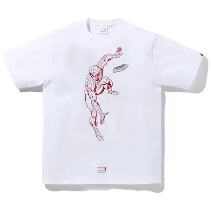 BAPE X Marvel Comics Spider Tee White