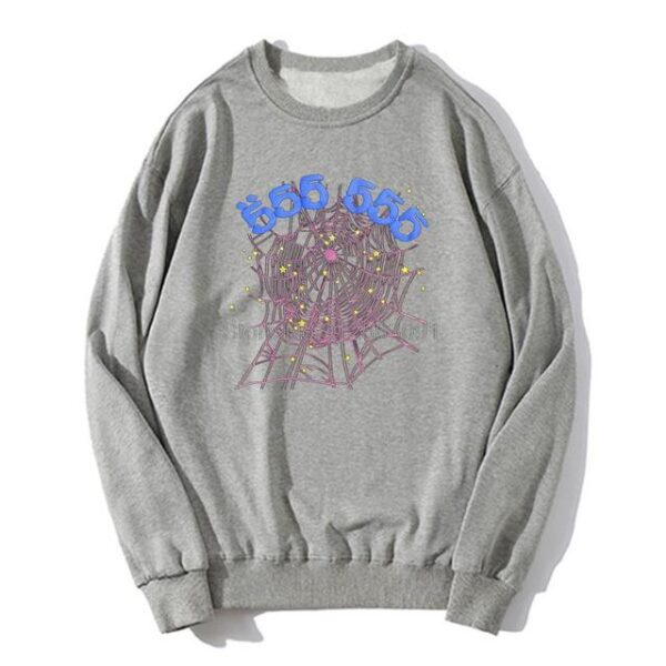 Sp5der 555555 White Grey Sweatshirt