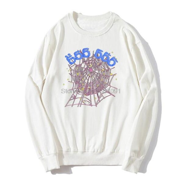 Sp5der 555555 Angel White Sweatshirt