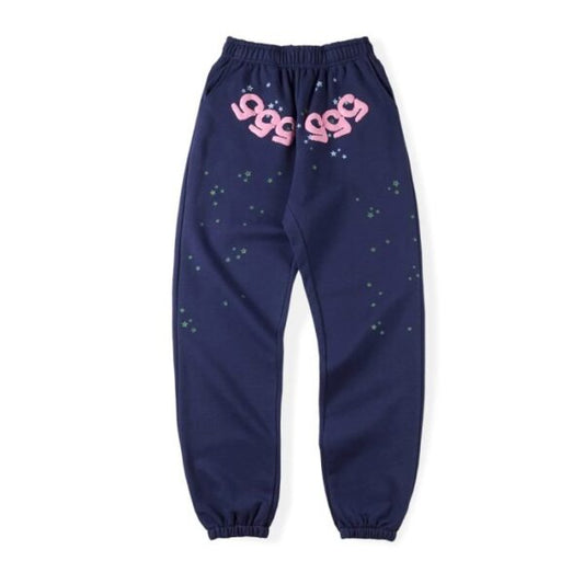Sp5der Blue 555555 Sweatpants
