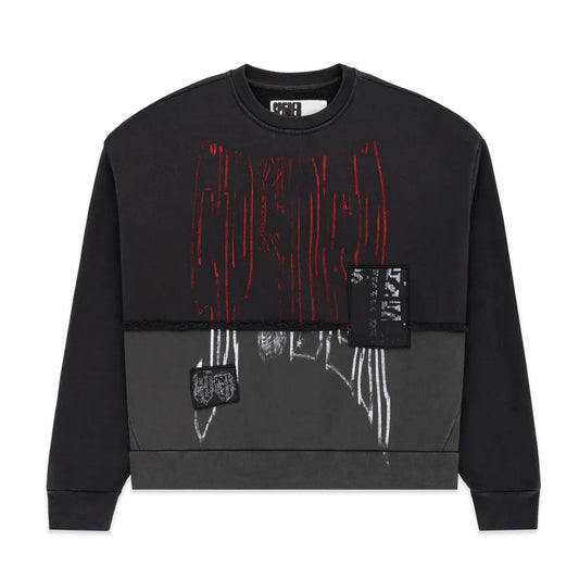 Sp5der Diffused Collegiate Crewneck Shirt