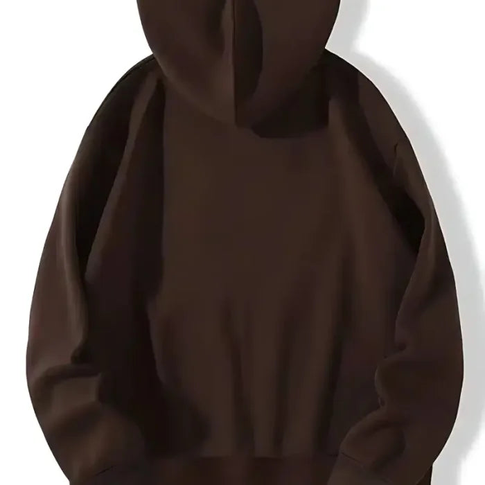 Sp5der Zipper Hoodie Brown