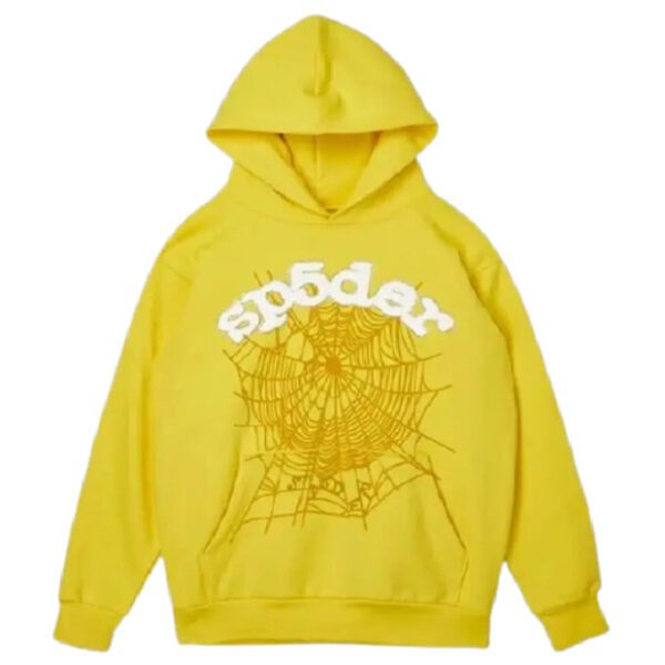 Sp5der Worldwide Yellow Hoodie