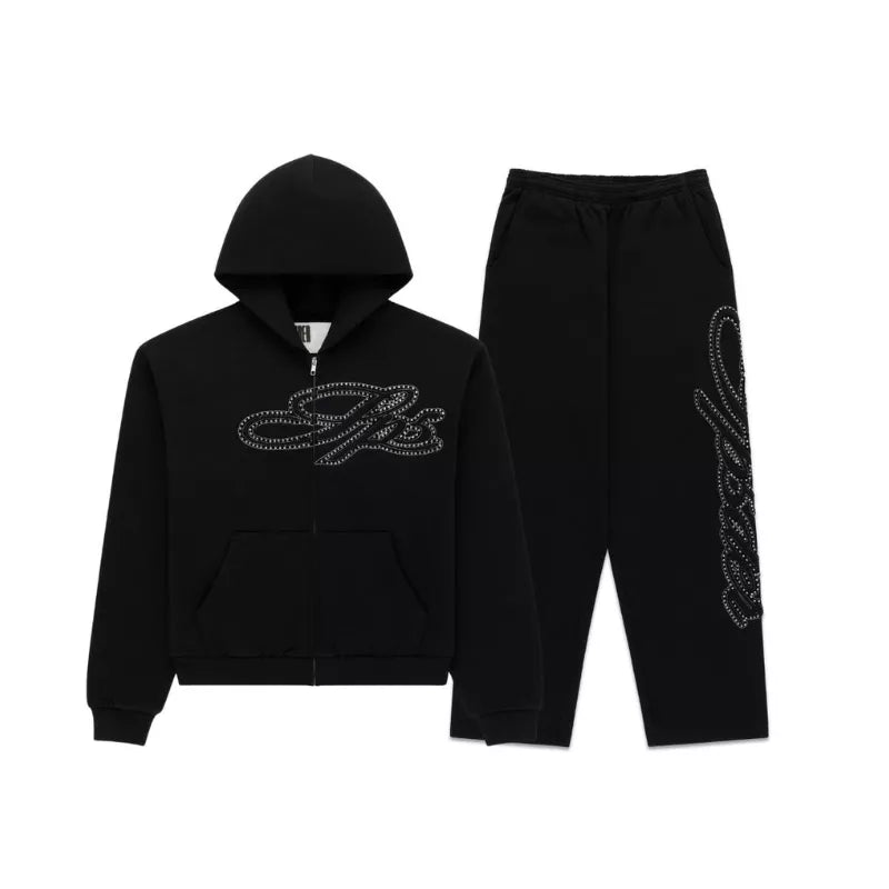 Black Spider Zip-Up Tracksuit