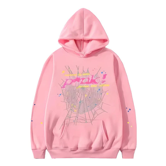I Heart Spider Hoodie Pink