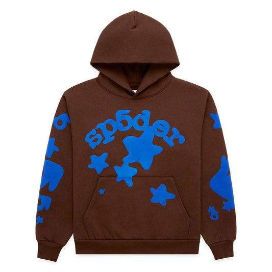 Sp5der Beluga Hoodie Brown