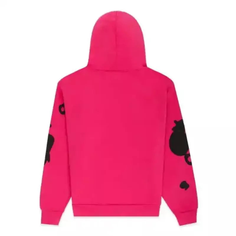 Sp5der Dark Pink Beluga Hoodie