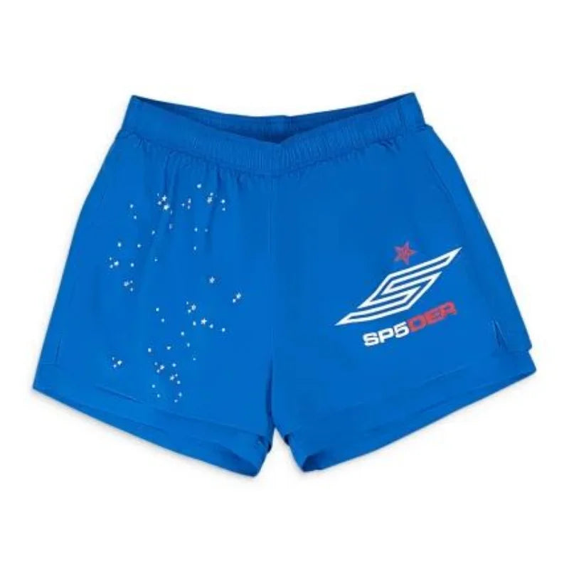 Sp5der Short Grailled Blue